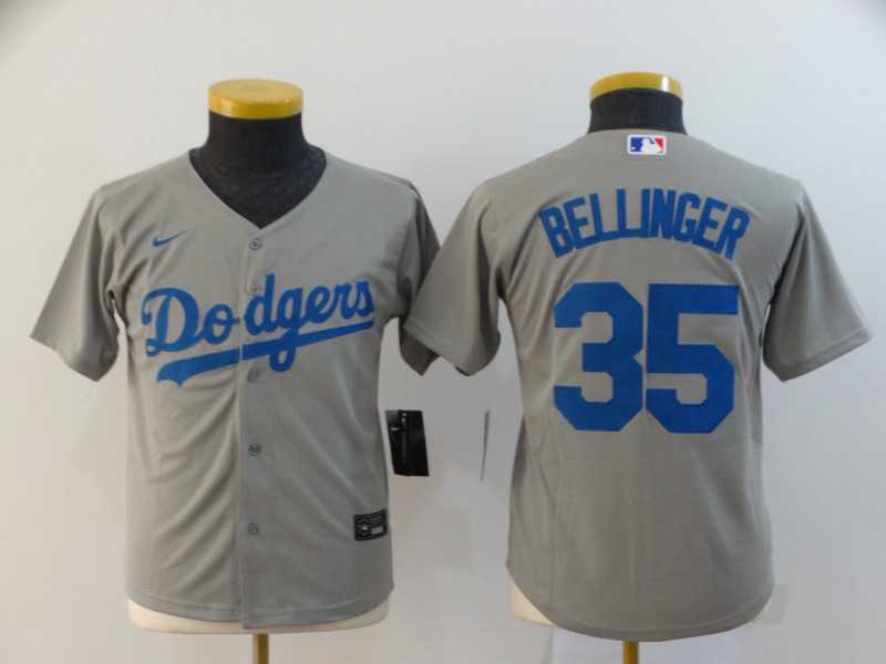 Youth Dodgers 35 Cody Bellinger Gray 2020 Nike Cool Base Jersey,We sell and wholesale Youth Dodgers 35 Cody Bellinger Gray 2020 Nike Cool Base Jersey on line form chian!